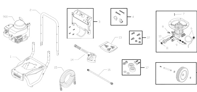 craftsman 580.752182 power washer replacement parts
